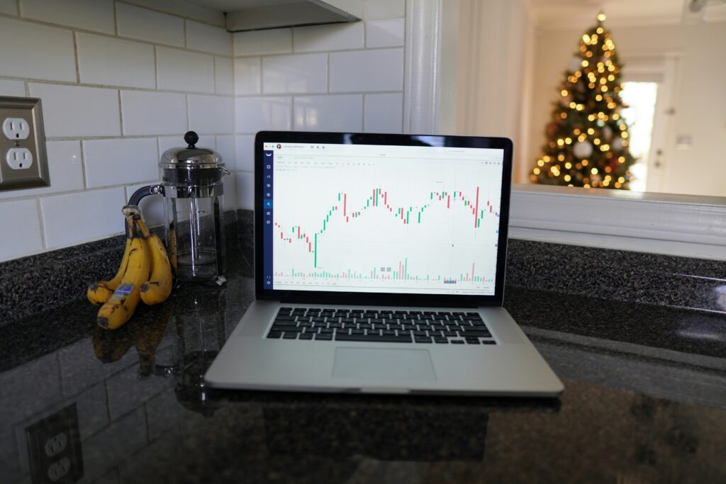 A computer screen showing a few charts