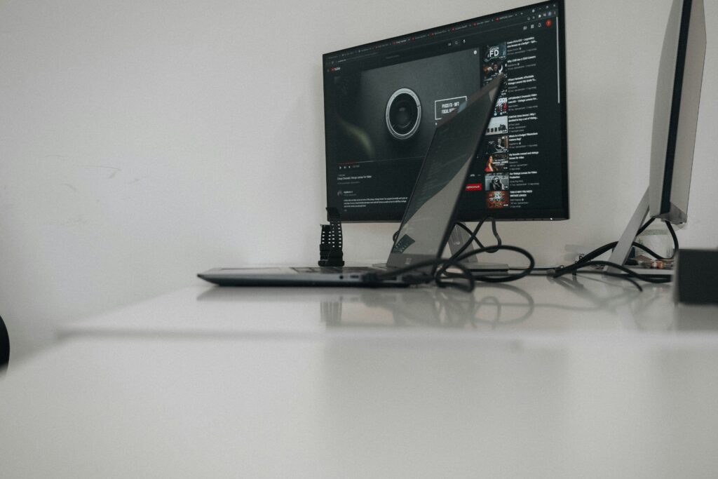 A shot of a computer screen